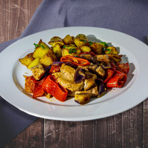 Tigaie picantă cu mușchiuleț de porc